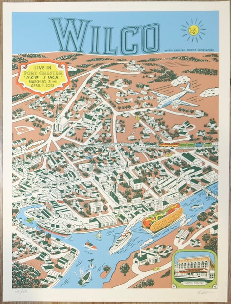 2023 Wilco - Port Chester II Silkscreen Concert Poster by Ryan Duggan