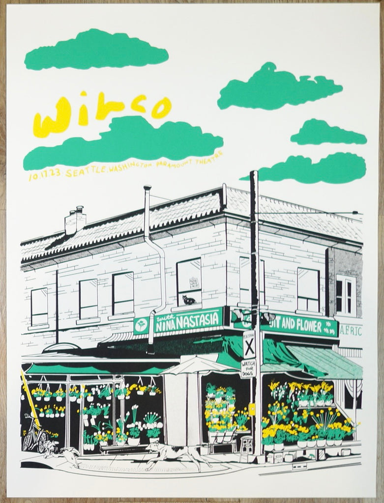 2023 Wilco - Seattle Silkscreen Concert Poster by Zach Pape