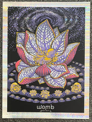 2011 Womb Gallery - Foil Variant Silkscreen Event Poster by Emek