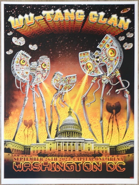 2023 Wu-Tang Clan - Washington DC Variant Concert Poster by Emek