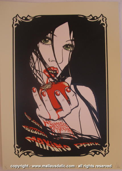 2007 Maximo Park - Newcastle Artist Ed. Silkscreen Concert Poster by Malleus