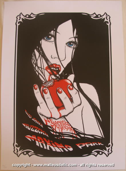 2007 Maximo Park Band Ed. Silkscreen Concert Poster by Malleus