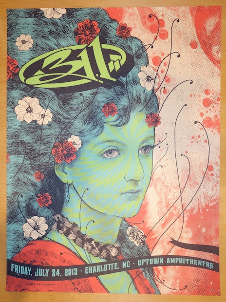 2015 311 - Charlotte Silkscreen Concert Poster by Status Serigraph