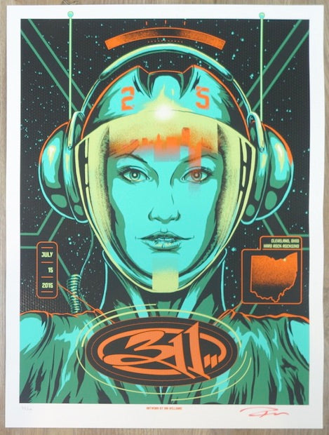2015 311 - Cleveland Silkscreen Concert Poster by Ian Williams