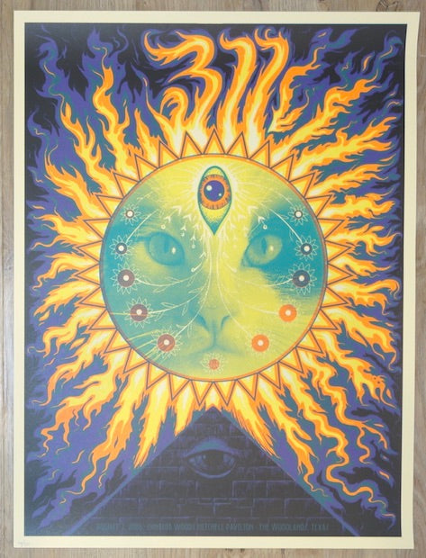 2016 311 - Woodlands Silkscreen Concert Poster by Jeff Soto