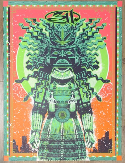 2017 311 - Detroit Silkscreen Concert Poster by Silent Giants