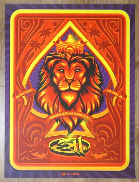 2017 311 - Las Vegas Silkscreen Concert Poster by Mark5