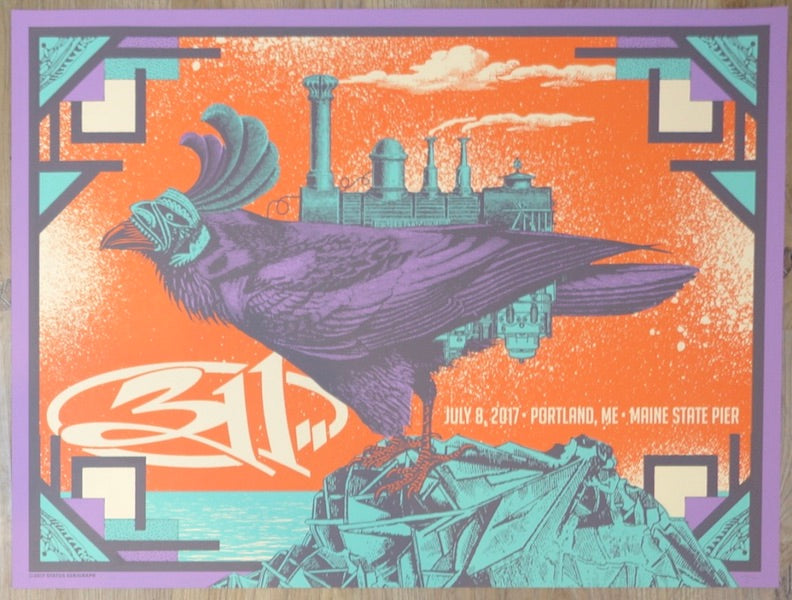 2017 311 - Portland Silkscreen Concert Poster by Status Serigraph