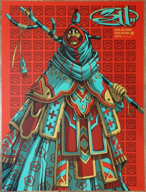 2018 311 - Bethel Silkscreen Concert Poster by Mike Fudge