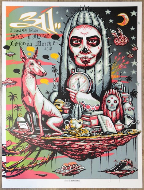 2018 311 - San Diego II Silkscreen Concert Poster by Munk One