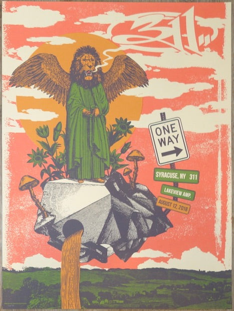2018 311 - Syracuse Silkscreen Concert Poster by Status Serigraph