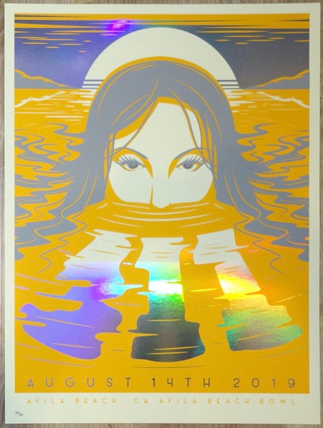 2019 311 - Avila Beach Foil Variant Silkscreen Concert Poster by Acorn