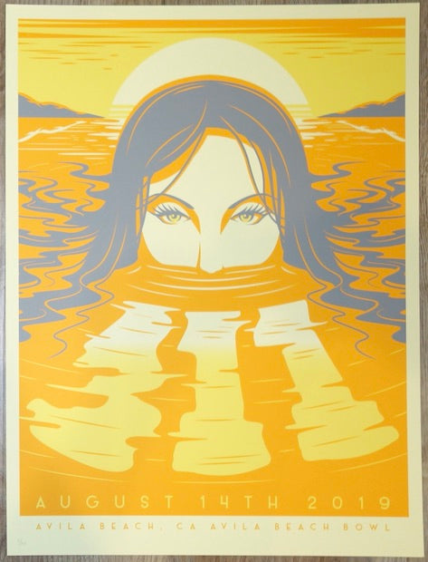 2019 311 - Avila Beach Silkscreen Concert Poster by Acorn