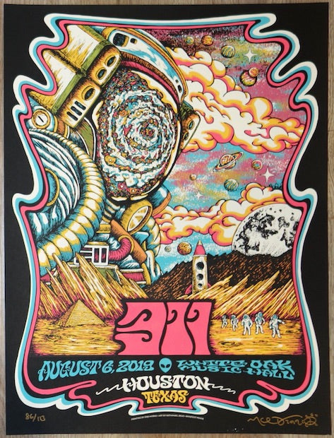 2019 311 - Houston Silkscreen Concert Poster by Nathaniel Deas