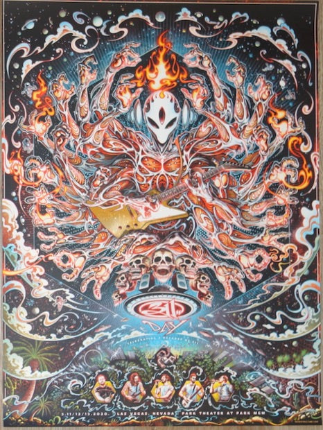 2020 311 - Las Vegas Silkscreen Concert Poster by Miles Tsang