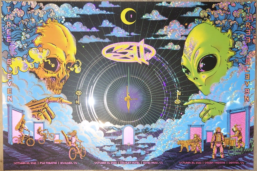 2021 311 - Colorado Run Uncut Fizzy Fizz Foil Variant Concert Poster by James Flames