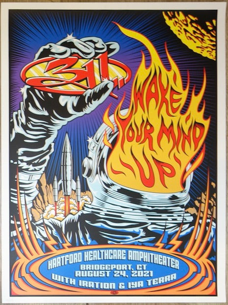 2021 311 - Bridgeport Silkscreen Concert Poster by TAZ