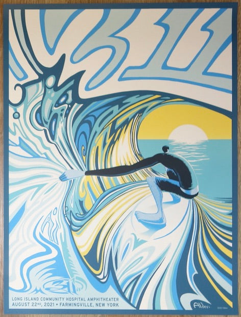 2021 311 - Farmingville Silkscreen Concert Poster by Jay Alders