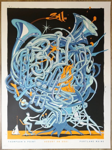 2021 311 - Portland Silkscreen Concert Poster by Yin Shian Ng
