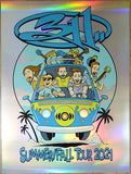 2021 311 - Summer/Fall Tour Foil Variant Concert Poster by Brandon Heart