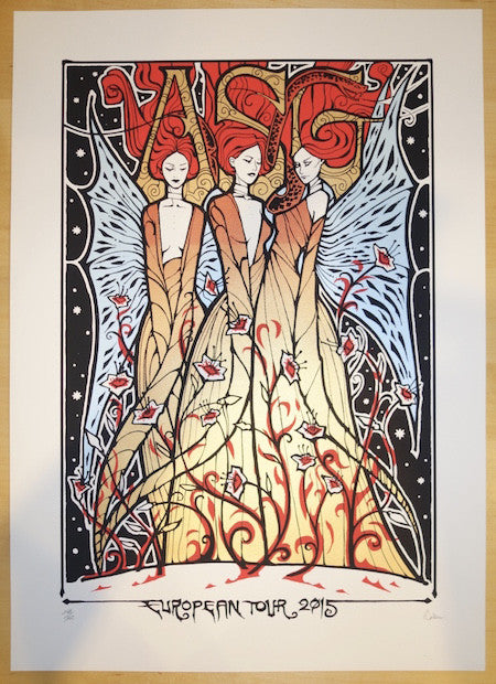 2015 ASG - European Tour Silkscreen Concert Poster by Malleus