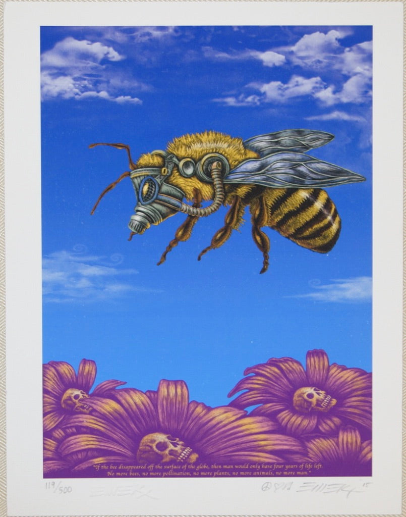 2015 Endangered Bee - Giclee Mini Print Handbill by Emek
