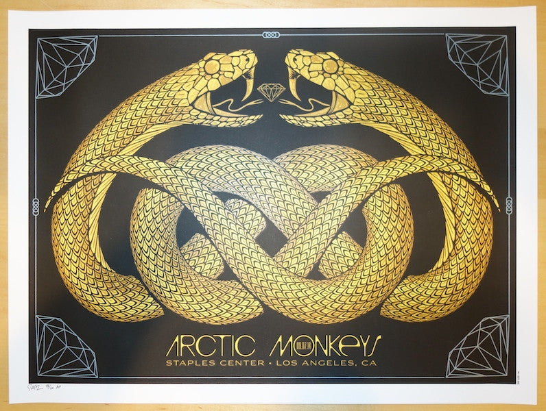 2014 Arctic Monkeys - LA Concert Poster by Todd Slater
