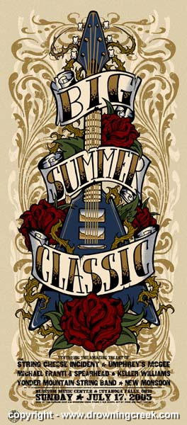 2005 Big Summer Classic - Cleveland Concert Poster by Jeff Wood & Matt Lakesh