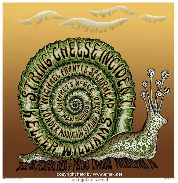 2005 Big Summer Classic - Philadelphia Silkscreen Concert Poster by Emek