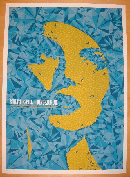 2009 Built to Spill & Dinosaur Jr. - Dallas Silkscreen Concert Poster by Todd Slater