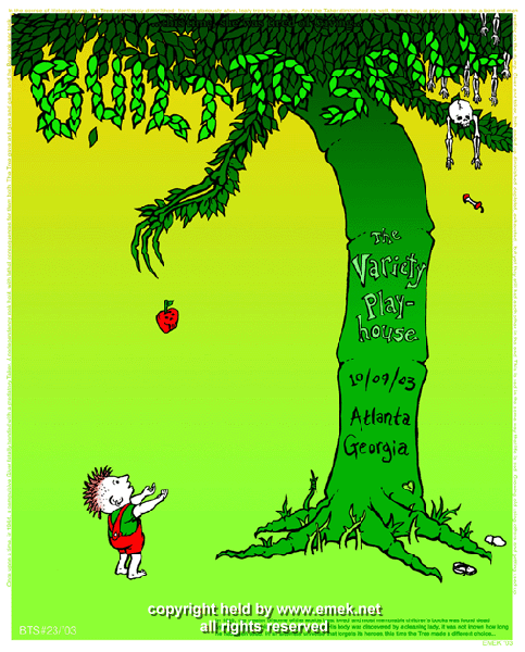 2003 Built to Spill - Atlanta Silkscreen Concert Poster by Emek