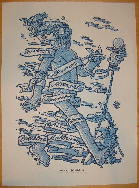 2007 Band of Horses - Portland Silkscreen Concert Poster by Guy Burwell
