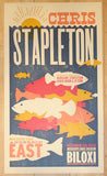 2016 Chris Stapleton - Biloxi Letterpress Concert Poster by Brad Vetter