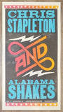 2016 Chris Stapleton & Alabama Shakes - Milwaukee Concert Poster by Brad Vetter