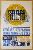 2017 Chris Stapleton - Charleston Letterpress Concert Poster by Base Camp
