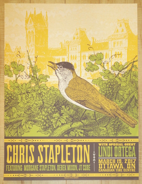 2017 Chris Stapleton - Ottawa Silkscreen Concert Poster by Status Serigraph