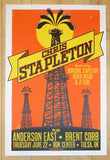 2017 Chris Stapleton - Tulsa Silkscreen Concert Poster by Mike King