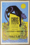 2018 Chris Stapleton - Charlotte Letterpress Concert Poster by Camp Nevernice