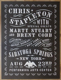 2018 Chris Stapleton - SPAC Silkscreen Concert Poster by Aaron Von Fritter