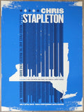2019 Chris Stapleton - Canandaigua Silkscreen Concert Poster by Jose Garcia