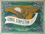 2019 Chris Stapleton - Peoria Silkscreen Concert Poster by Jose Garcia
