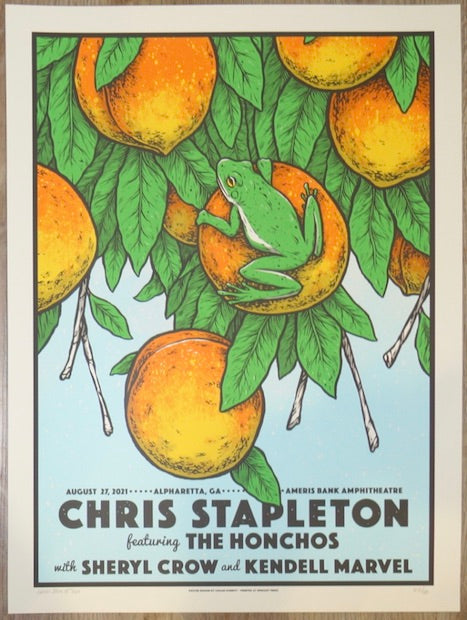2021 Chris Stapleton - Alpharetta Silkscreen Concert Poster by Logan Schmitt