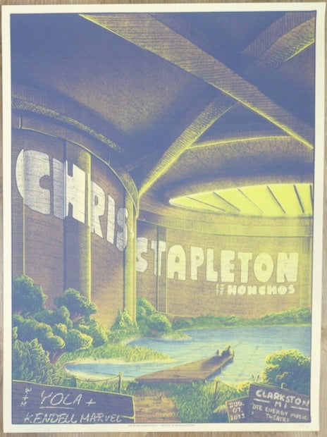 2021 Chris Stapleton - Clarkston II Silkscreen Concert Poster by Bailey Race