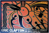 2007 Eric Clapton Australia Tour Silkscreen Poster by Firehouse