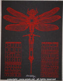 2005 Coheed & Cambria - Red Silkscreen Concert Handbill by Emek