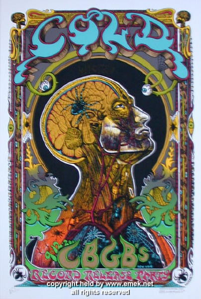 2000 Cold - NYC Silkscreen Concert Poster by Emek