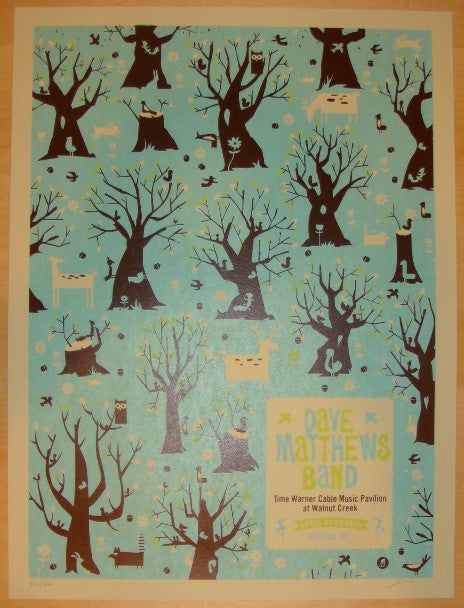 2009 Dave Matthews Band - Raleigh Concert Poster by Methane