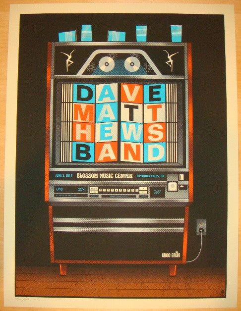 2012 Dave Matthews Band - Cuyahoga Concert Poster by Methane