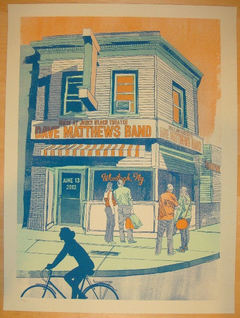2012 Dave Matthews Band - Wantagh II Silkscreen Concert Poster by Methane