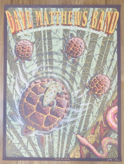 2018 Dave Matthews Band - Rogers Silkscreen Concert Poster by Neal Williams